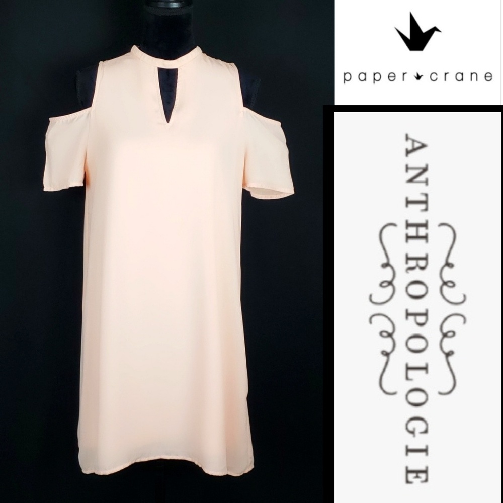 Anthropologie Paper Crane Cold Dress Size Medium
